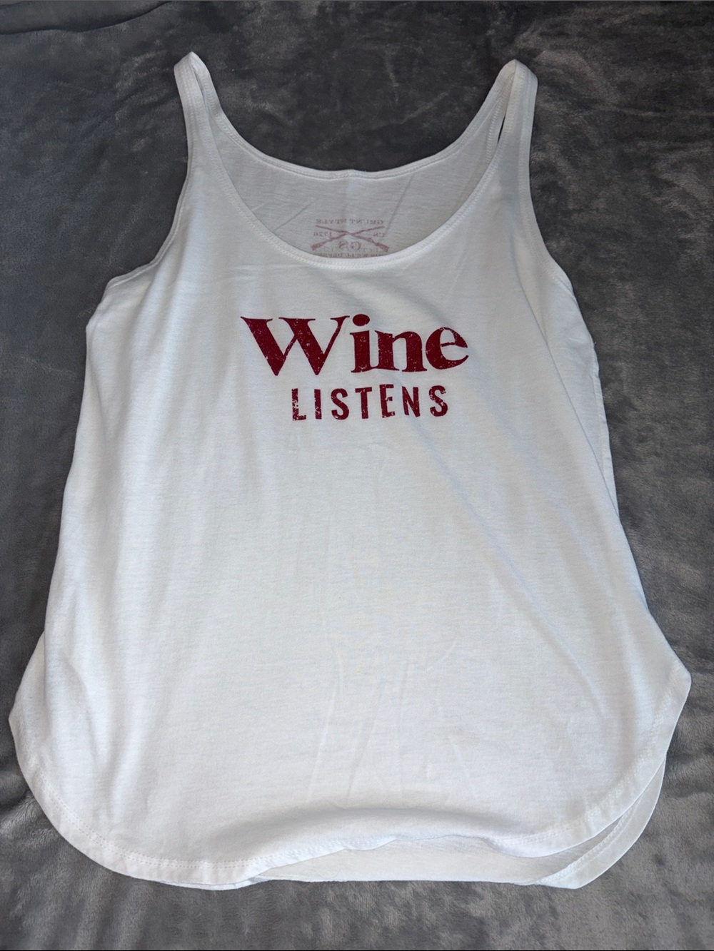 Wine Listens Grunt Style Tank top